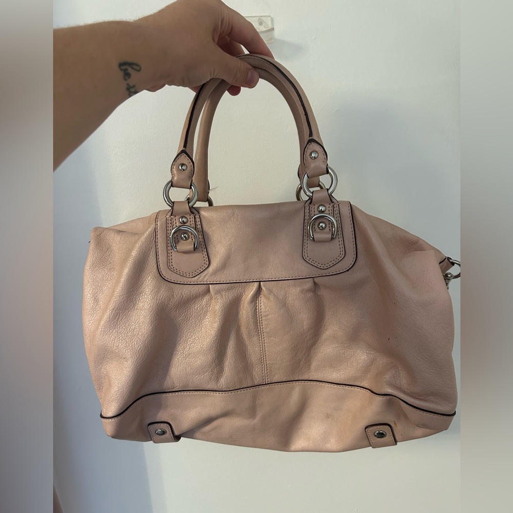 Coach Pink Leather Handbag